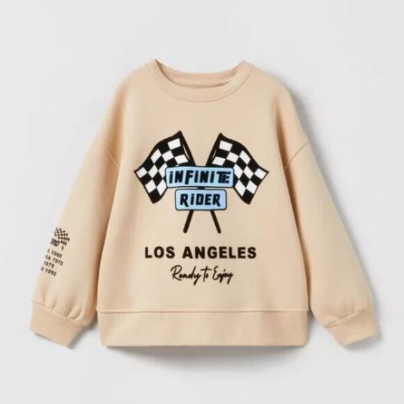 Beige 'Infinite Rider' Sweatshirt - Picture 4 of 5